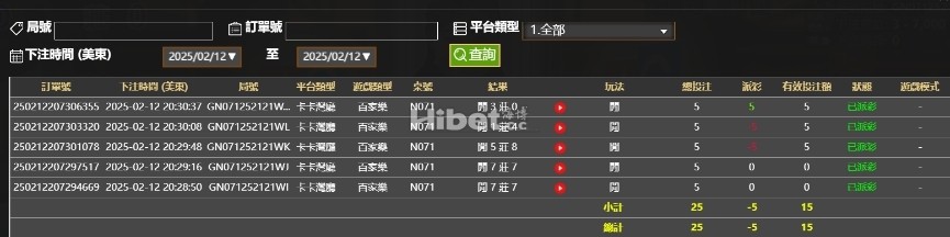 昨天的百家乐输了一点，有点可惜了。