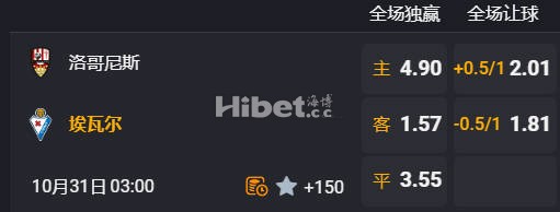 西杯 03:00  洛格朗尼斯[西丙2-5] - 埃瓦尔[西乙11]