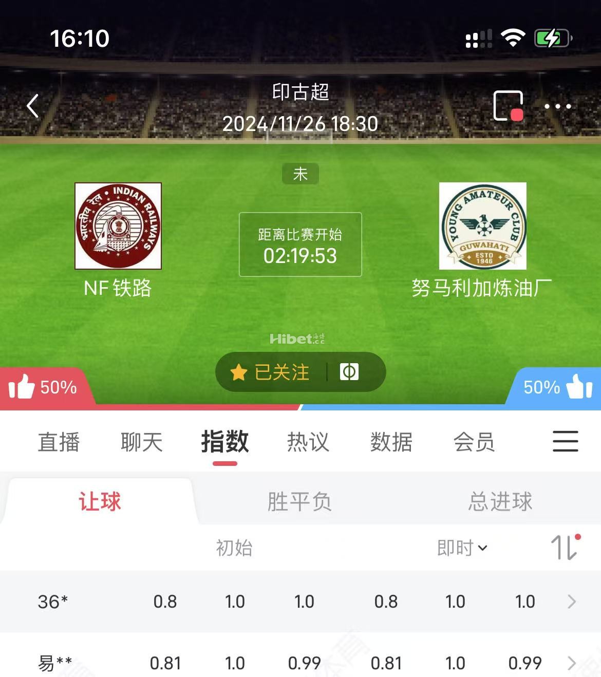 印古超，NF铁路对战努马利